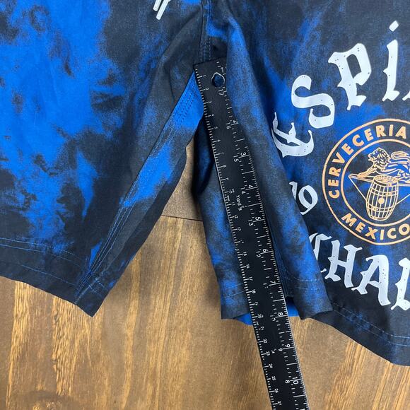 Modelo Mens Shorts Blue Elastic Board Especial Espiritu Luchador Swim Surf XL - Picture 10 of 16